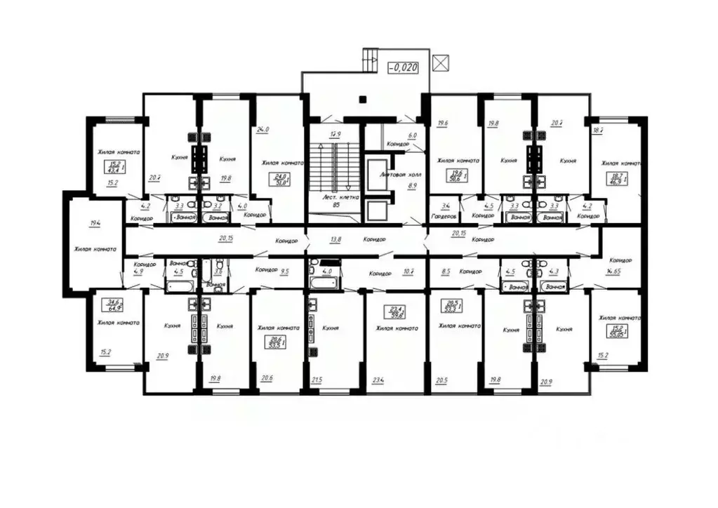 1-к кв. Ставропольский край, Ессентуки  (55.05 м) - Фото 2