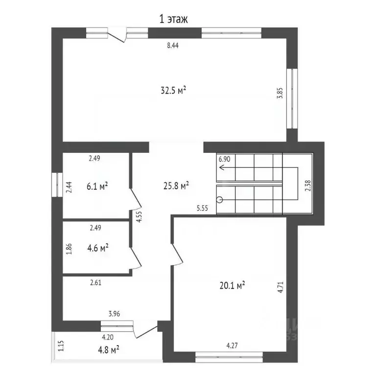 Дом в Ростовская область, Аксай проезд Давыда Ригерта, 4 (190 м) - Фото 1