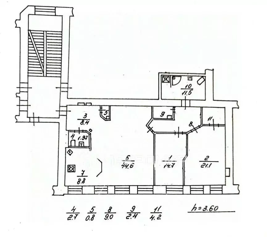 2-к кв. Санкт-Петербург ул. Рубинштейна, 11 (128.2 м) - Фото 1