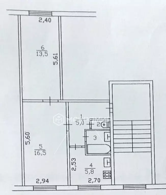 2-к кв. Ленинградская область, Всеволожск ул. Победы, 10 (44.3 м) - Фото 2