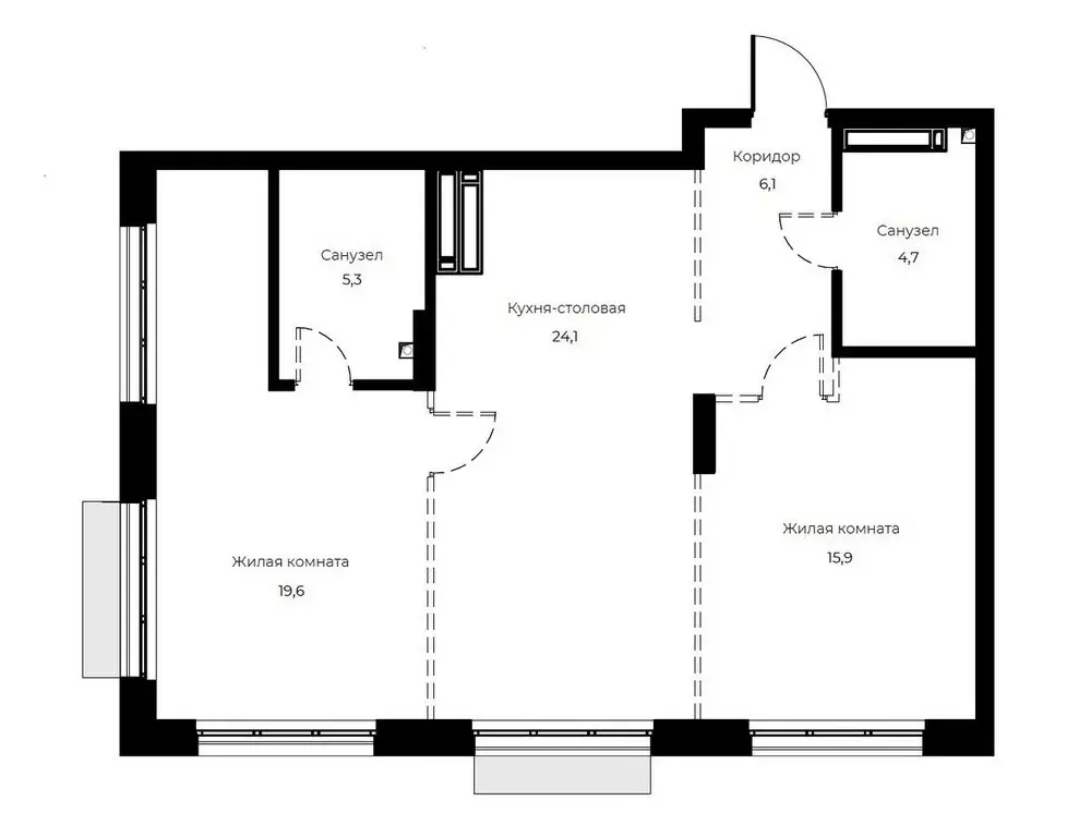 2-комнатная квартира: Пенза, улица Богданова, 39 (75.7 м) - Фото 0