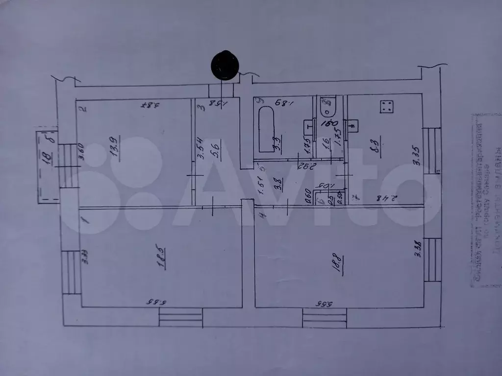 3-к. квартира, 74 м, 5/5 эт. - Фото 0