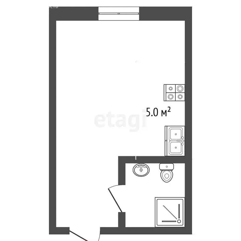Квартира-студия: Новый Уренгой, микрорайон Лимбяяха, микрорайон ... - Фото 1