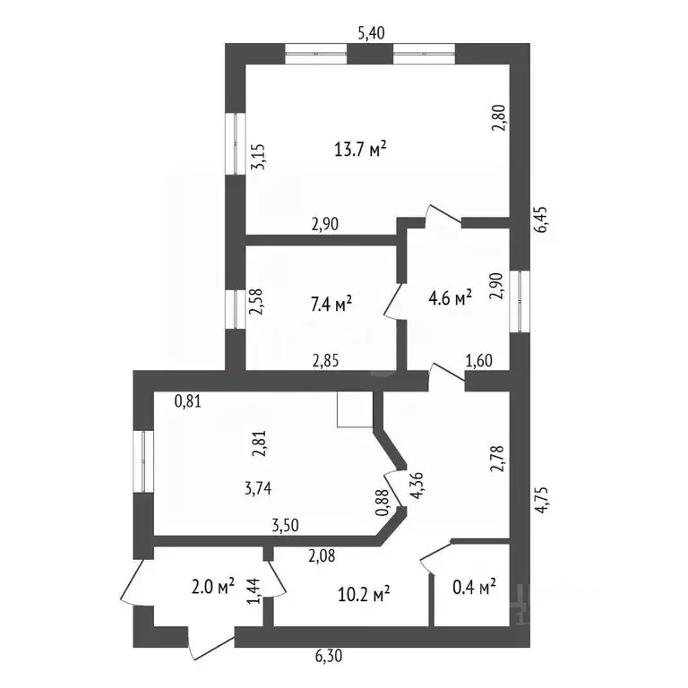 Дом в Амурская область, Благовещенск Кузнечная ул., 209 (48 м) - Фото 1