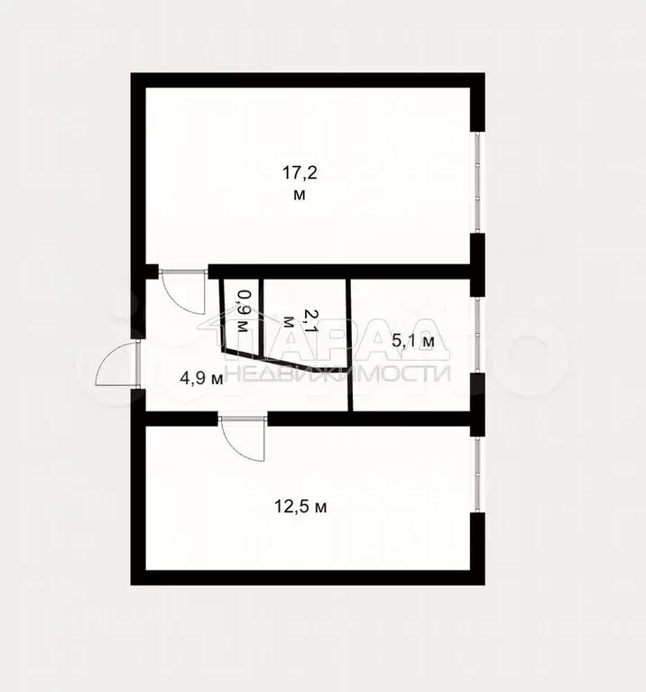 2-к. квартира, 42 м, 2/5 эт. - Фото 0