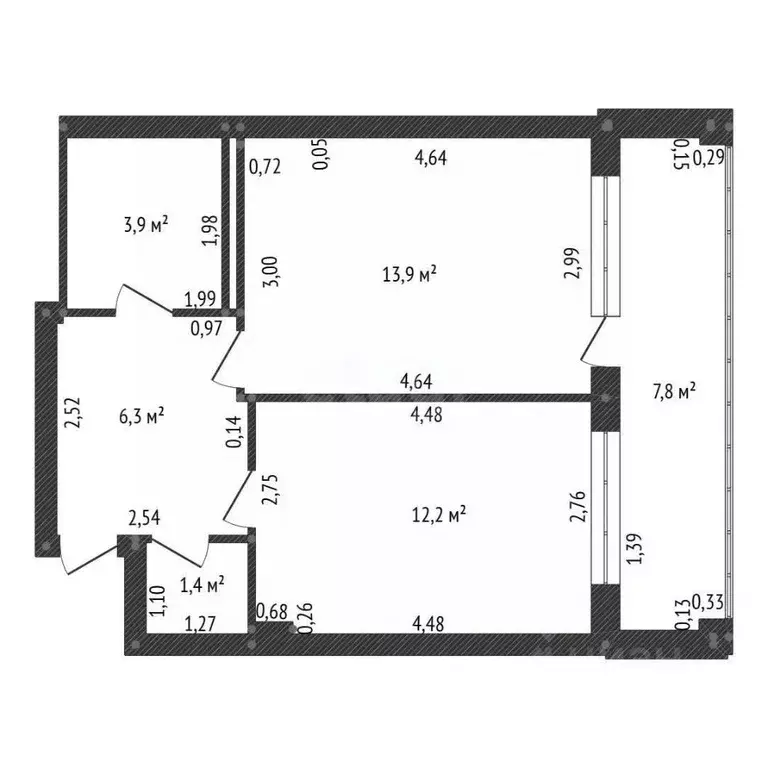 1-к кв. Башкортостан, Уфа ул. Ахметова, 320/1 (42.0 м) - Фото 2