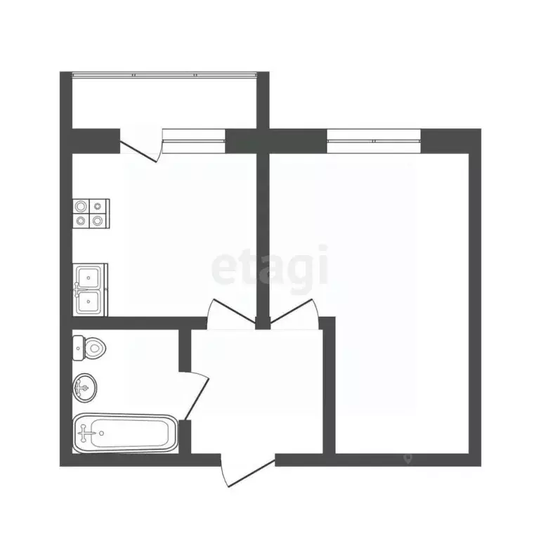 1-к кв. Смоленская область, Смоленск проезд Дзержинского, 8 (35.5 м) - Фото 2