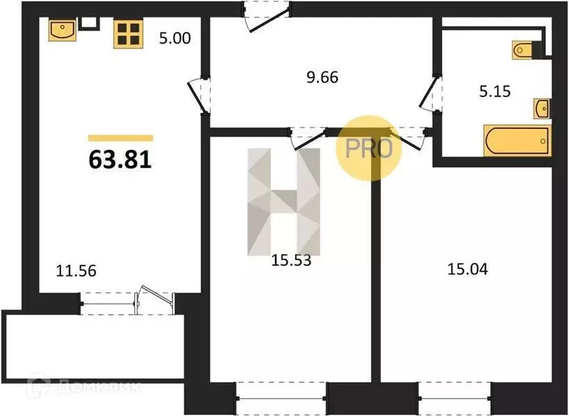 Продаётся 3-к квартира, 63.81 м - Фото 0