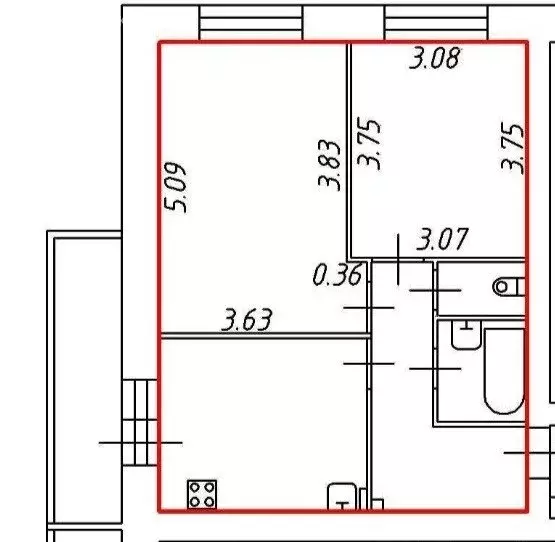 2-комнатная квартира: посёлок Красный Бор, квартал Светлояр, 6 (50.8 ... - Фото 0