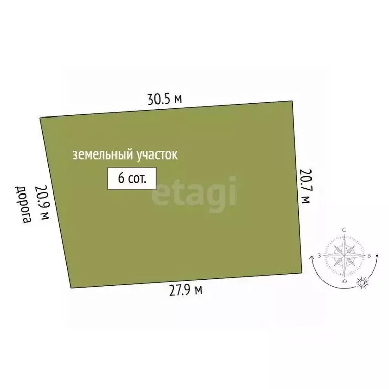 Участок в Саратовская область, Балашов Лопатинский пер., 21 (6.0 сот.) - Фото 1