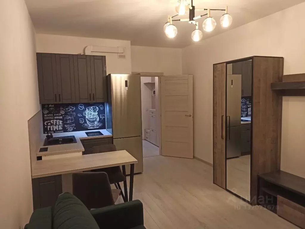 Студия Санкт-Петербург аллея Арцеуловская, 19 (24.2 м) - Фото 2