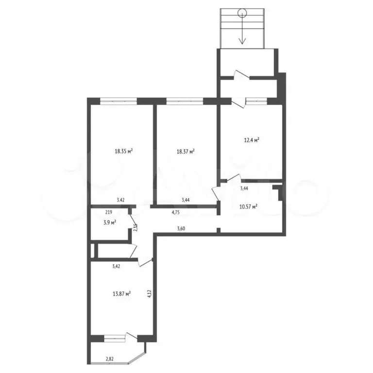 Продам помещение свободного назначения, 89.9 м - Фото 0