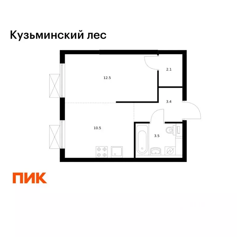 1-к кв. Московская область, Котельники Белая Дача мкр, 29 (32.0 м) - Фото 1