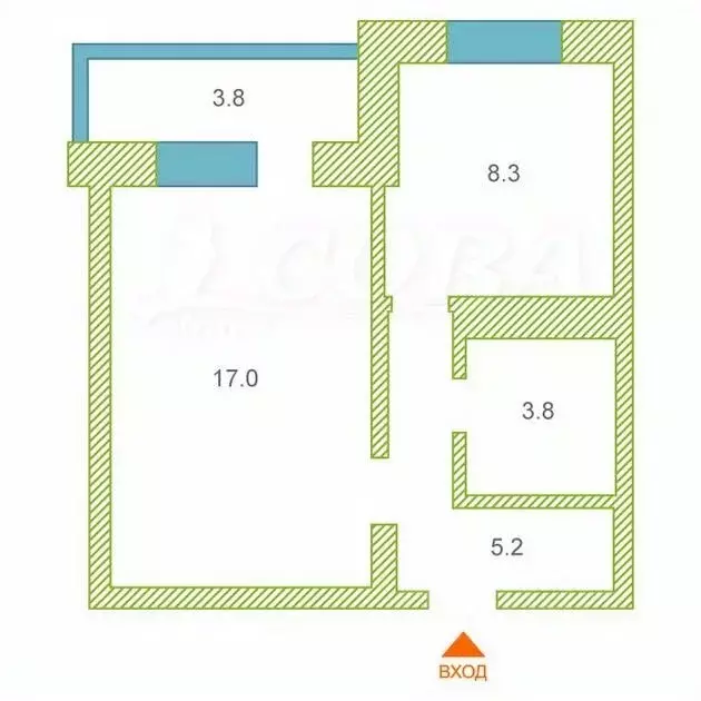 1-к кв. Тюменская область, Тюмень ул. Мельникайте, 125б (35.0 м) - Фото 1