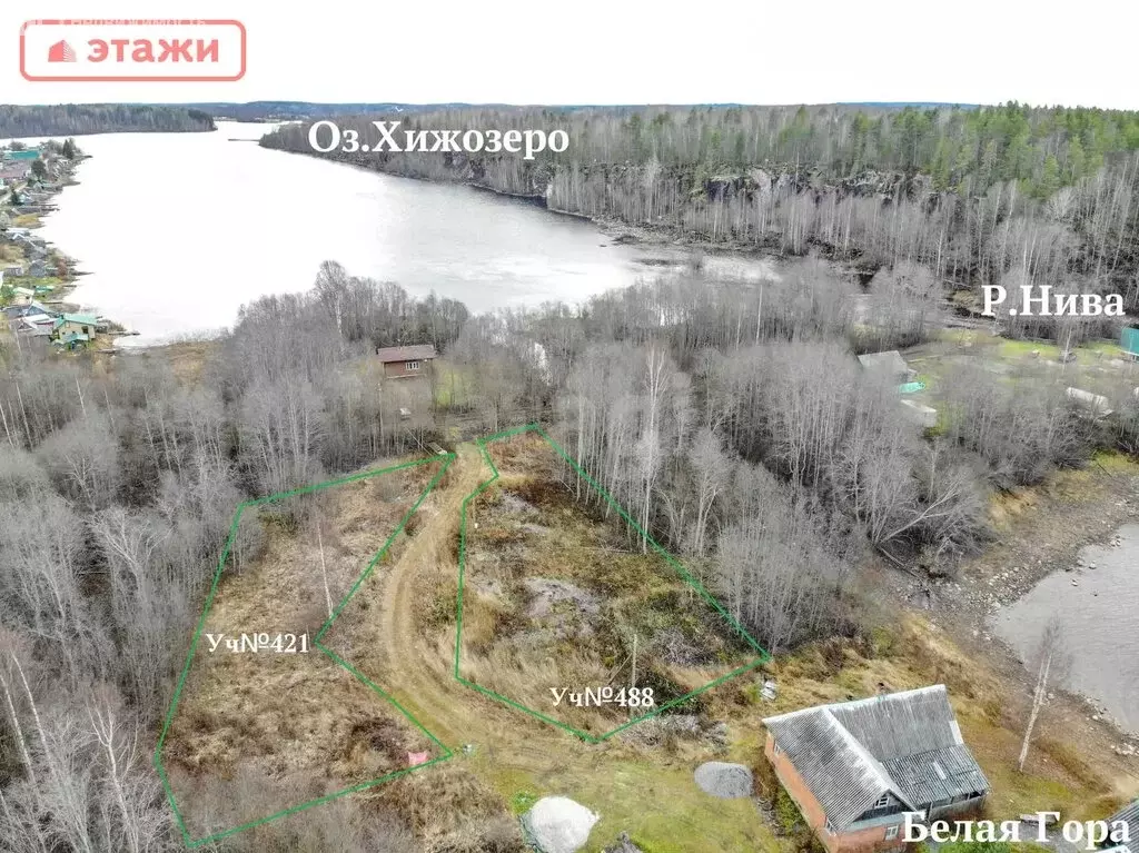 Участок в Гирвасское сельское поселение, деревня Белая Гора (11.8 м) - Фото 1