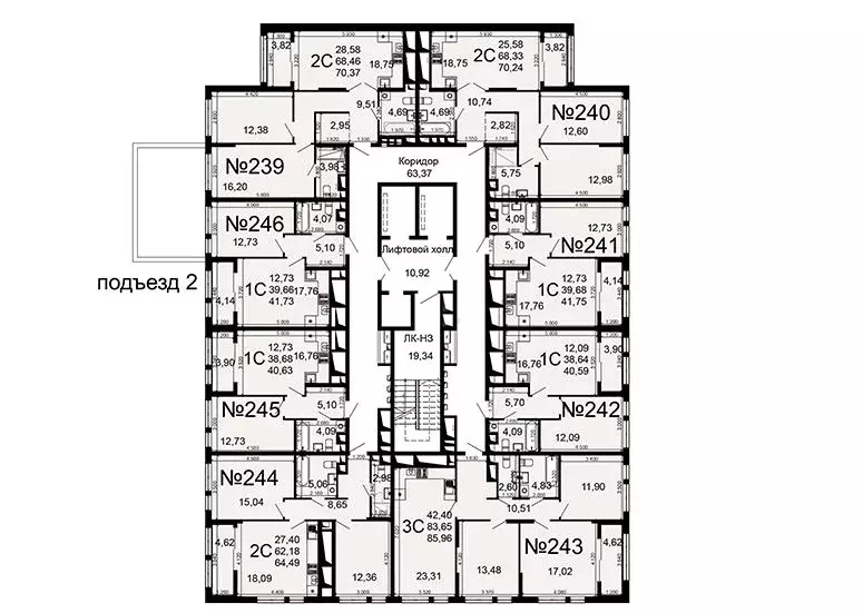 3-к кв. Рязанская область, Рязань Льговская ул., 8 (83.65 м) - Фото 1