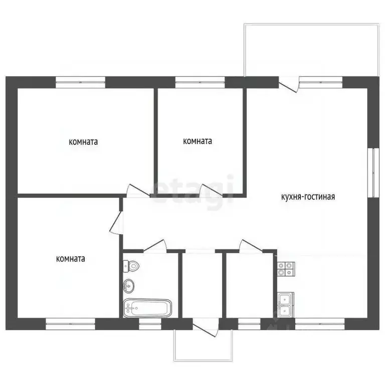 Дом в Тюменская область, Тюменский муниципальный округ, с. Перевалово, ... - Фото 2