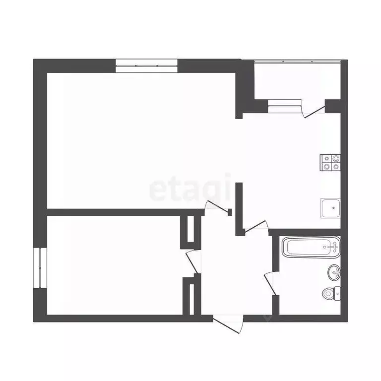 1-к кв. Омская область, Омск ул. Красный Путь, 101к2 (42.0 м) - Фото 2