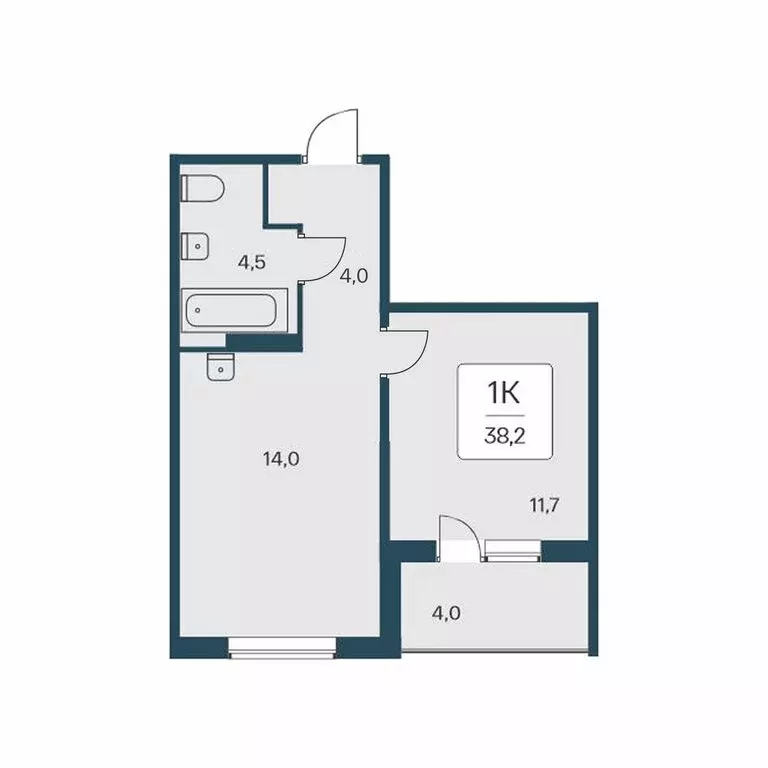 1-комнатная квартира: Новосибирск, Кедровая улица, 80/3 (38.2 м) - Фото 0