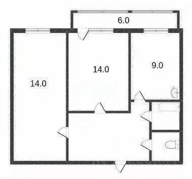 2-к кв. Костромская область, Кострома Кинешемское ш., 31 (51.6 м) - Фото 1