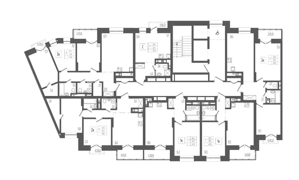 2-к кв. Ярославская область, Ярославль 1-й мкр,  (58.4 м) - Фото 1