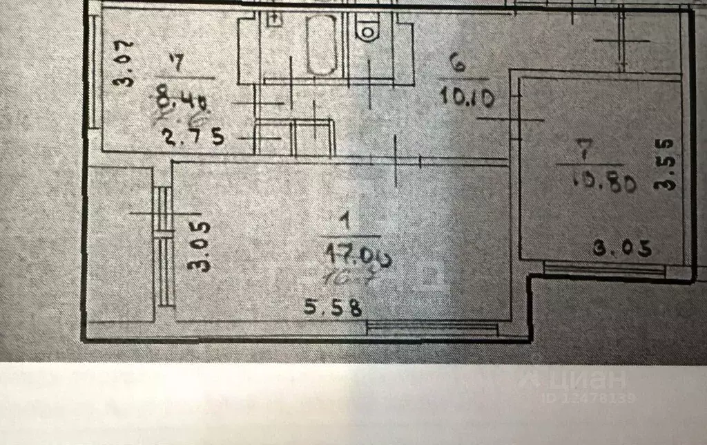 2-к кв. Ленинградская область, Гатчина ул. Чехова, 17 (54.0 м) - Фото 2