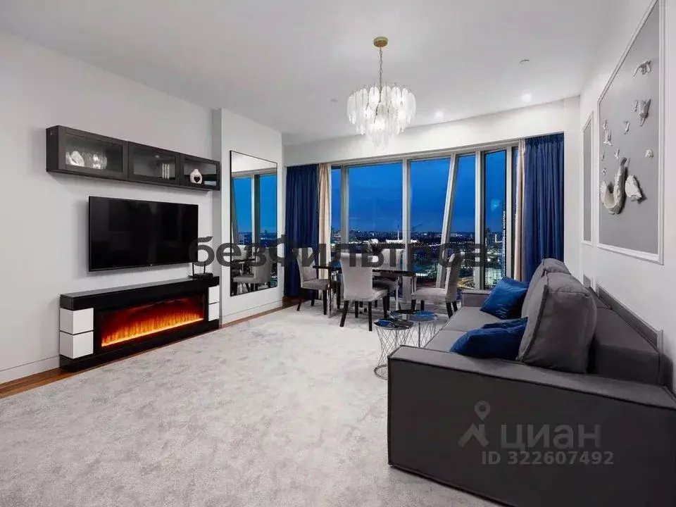 2-к кв. Москва 1-й Красногвардейский проезд, 21с1 (92.0 м) - Фото 2