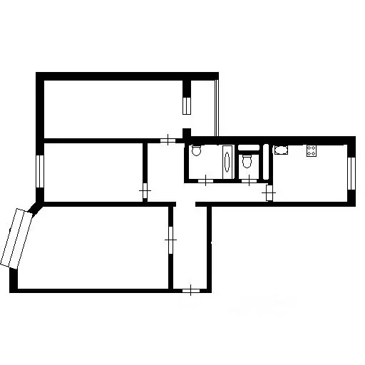 3-к кв. Москва Нагатинская наб., 10к1 (88.0 м) - Фото 1
