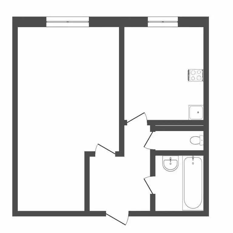 1-комнатная квартира: Тюмень, улица 30 лет Победы, 93А (35 м) - Фото 1