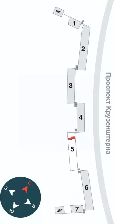 Помещение свободного назначения в Санкт-Петербург Новая Земля жилой ... - Фото 2