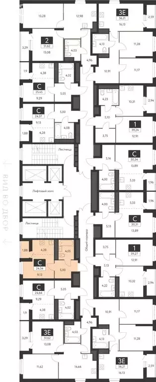 Квартира-студия: Екатеринбург, ЖК Спутник-1 (23.4 м) - Фото 2