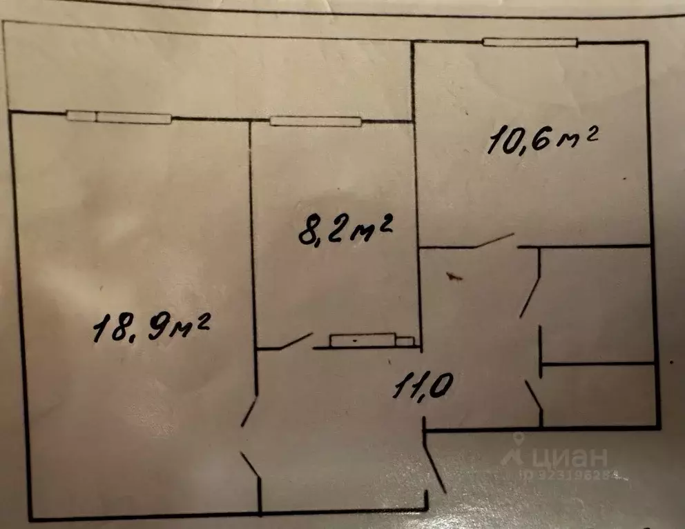 2-к кв. Санкт-Петербург ул. Маршала Новикова, 8К1 (52.3 м) - Фото 1