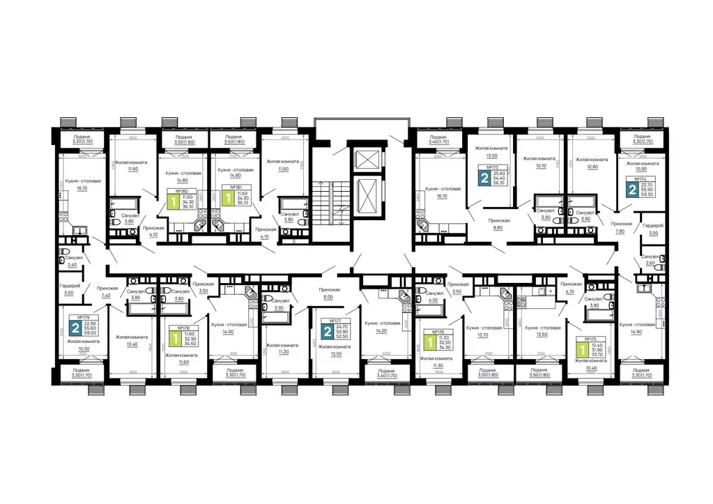 2-к кв. Адыгея, Тахтамукайский район, Яблоновский пгт  (56.1 м) - Фото 2