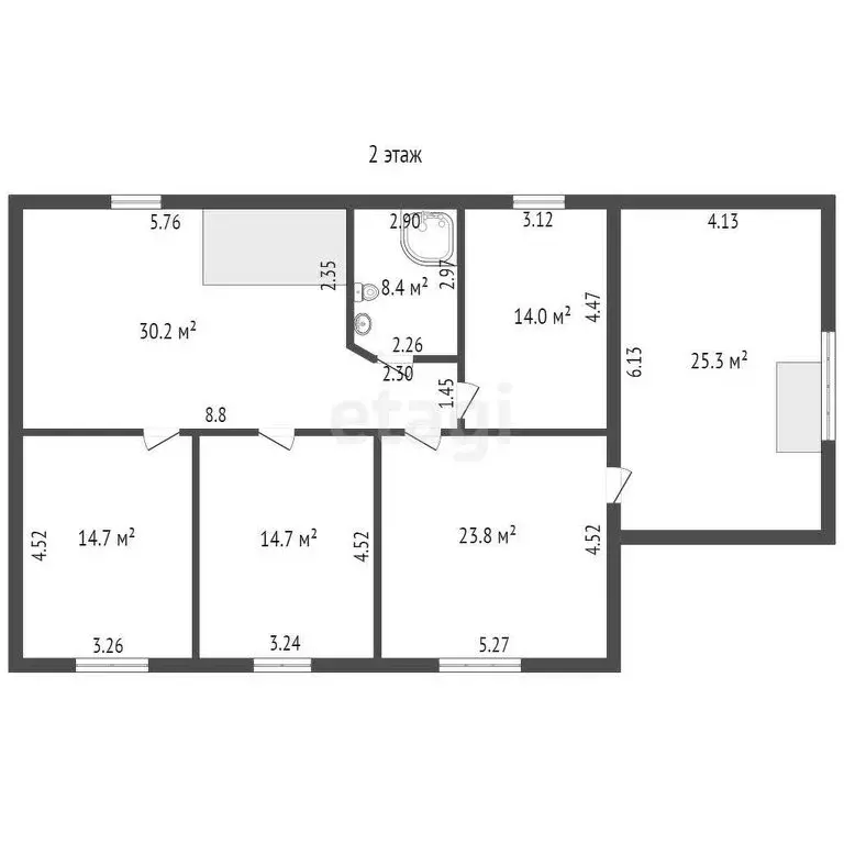 Дом в Якутск, улица Билибина (266.6 м) - Фото 1