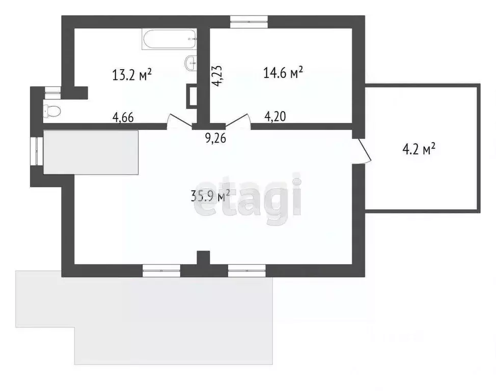 5-к кв. Калининградская область, Калининград ул. Тургенева, 47 (158.0 ... - Фото 2