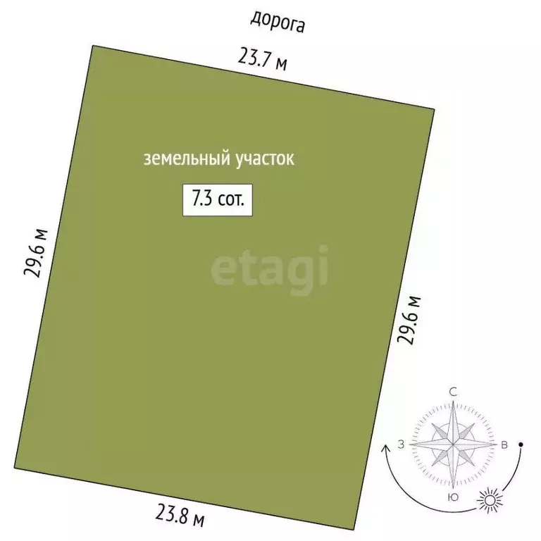 Участок в Тюменская область, Тюмень Лето-Парк кп, 579 (7.27 сот.) - Фото 1