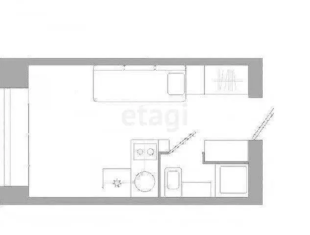 Квартира-студия: Казань, улица Фурманова, 25 (19 м) - Фото 1