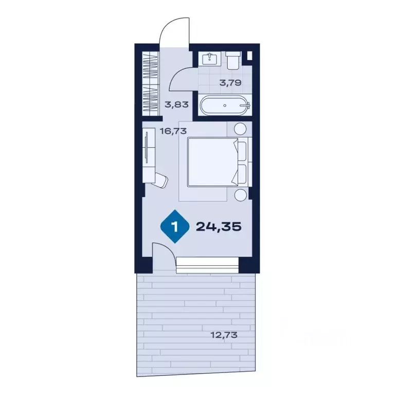 1-к кв. Свердловская область, Сысерть апарт-отель Панорама тер.,  ... - Фото 1