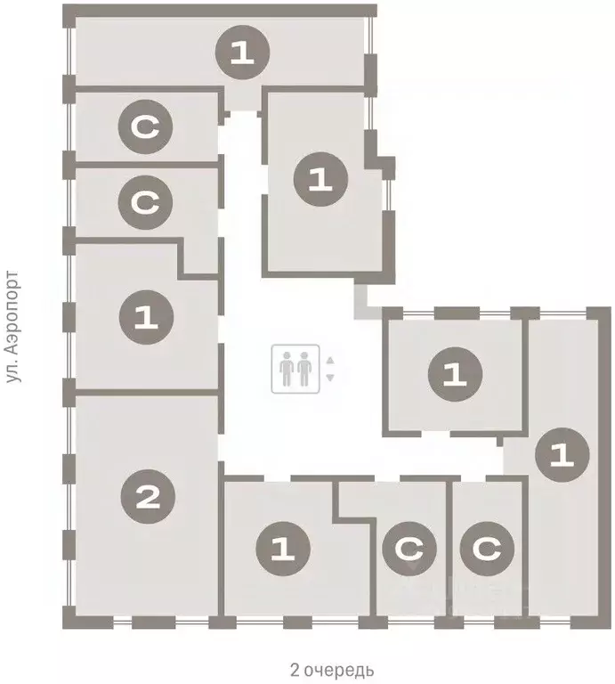 Студия Новосибирская область, Новосибирск ул. Аэропорт, 88 (20.9 м) - Фото 1