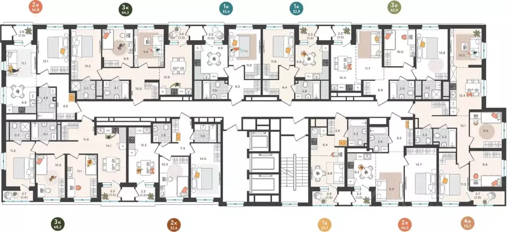 Студия Пермский край, Пермь ул. Куфонина, 1 (24.7 м) - Фото 1