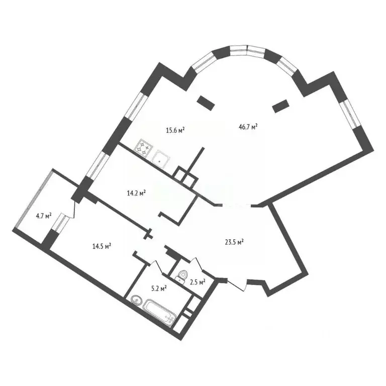 4-к кв. Красноярский край, Красноярск Караульная ул., 50 (131.0 м) - Фото 2