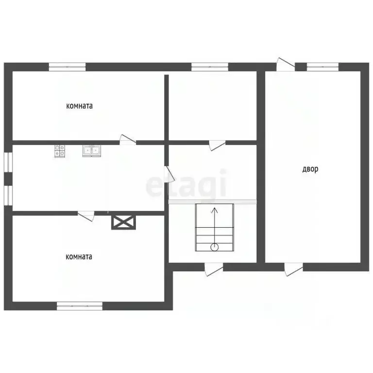 Дом в Владимирская область, Муром с. Чаадаево, ул. Первомайская, 2 (45 ... - Фото 2