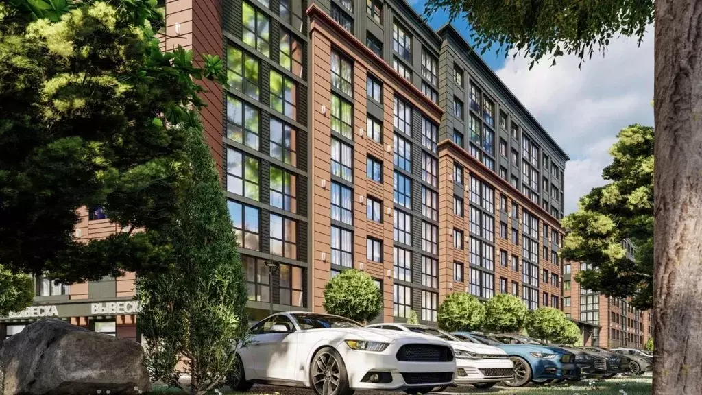 1-к кв. Калининградская область, Калининград Мой Город жилой комплекс ... - Фото 2