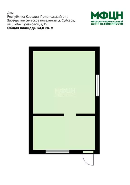 Дом в Суйсарь, улица Любы Тумановой, 15 (54 м) - Фото 1