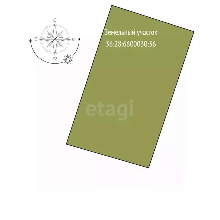 Участок в Воронежская область, с. Семилуки пер. Нагорный, 4 (15.0 ... - Фото 1