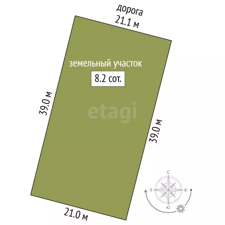 Участок в Кострома, садоводческое товарищество Журавлик (8.2 м) - Фото 1
