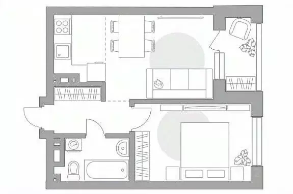 2-к кв. Башкортостан, Уфа ул. Менделеева, 158 (43.5 м) - Фото 1
