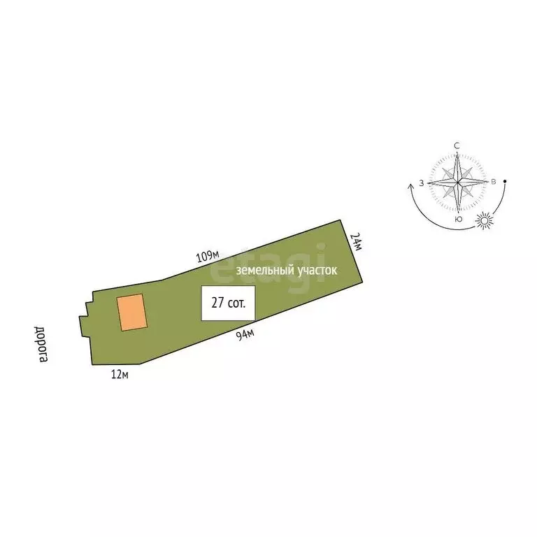 Дом в село Боровлянское, улица Ленина (37.3 м) - Фото 1