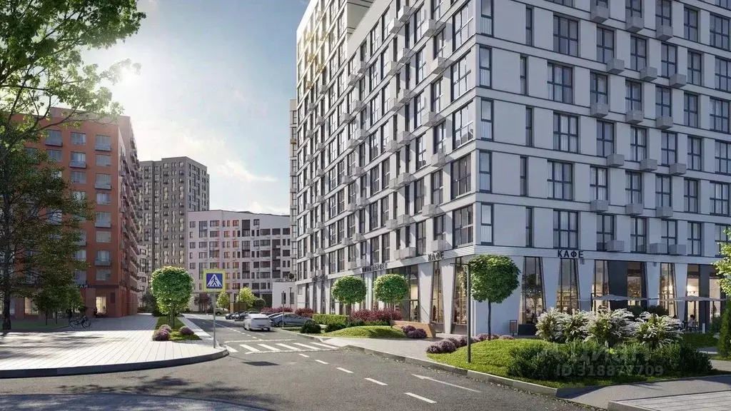 Студия Москва Дзен-кварталы жилой комплекс, 2.3 (21.9 м) - Фото 1
