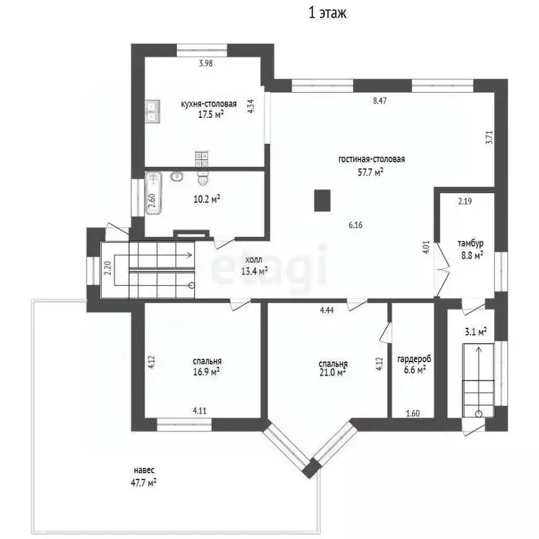 Дом в Ростовская область, Мясниковский район, Краснокрымское с/пос, ... - Фото 2